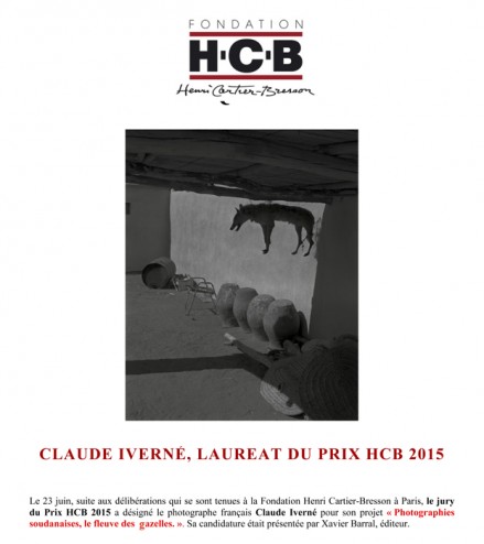 Lauréat Prix HCB 2015